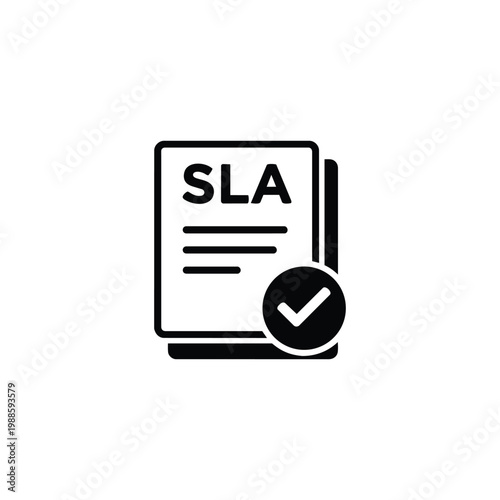 Business Operations and Workflow SLA agreement icon for Business Operations and Workflow service level agreement approval and compliance management