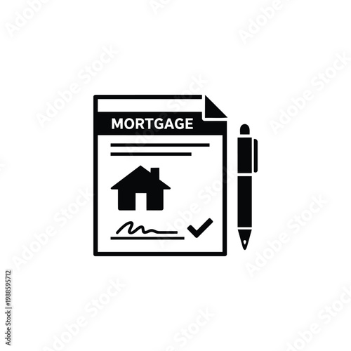 Business Operations and Workflow mortgage document icon for Business Operations and Workflow mortgage approval and home loan paperwork