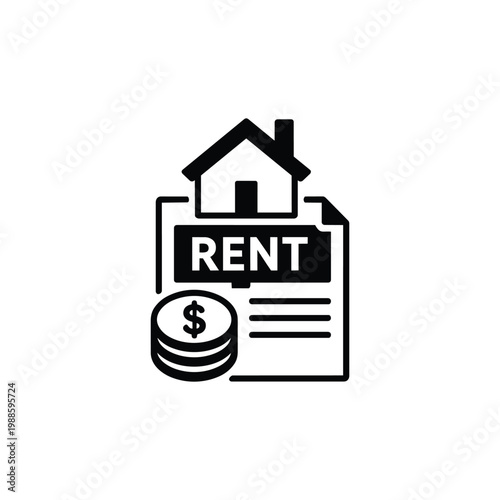 Business Operations and Workflow rent document icon for Business Operations and Workflow rental agreement and property rent payment