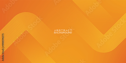 Orange abstract background. Minimal pattern. Vibrant gradient geometric lines. Modern design. Suit for banner, cover, business, flyer, poster, website, brochure, corporate