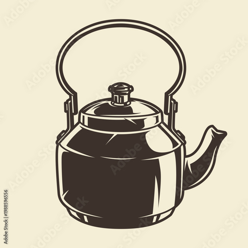 Enjoying hot drinks at camping