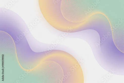 Gentle wavy pastel gradients with subtle line patterns creating a soft and serene modern visual