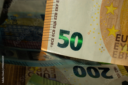 Euro, currency of European Union. Financial background.