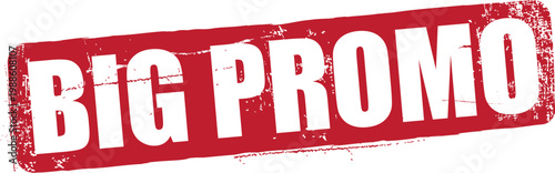 Big Promo Red Rubber Stamp
