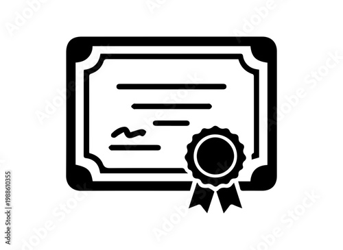 Quality certificate icon. line and glyph version, Business Certificate outline and filled vector sign. linear and full pictogram. Symbol, logo illustration. Different style icons set