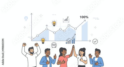 A man sits at a desk analyzing data on a large computer screen with various graphs and charts in a minimalistic workspace.