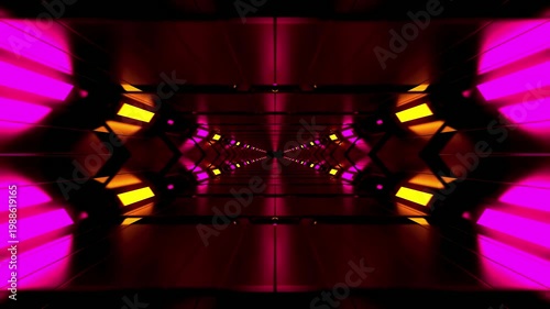 Abstract animated space tunnel