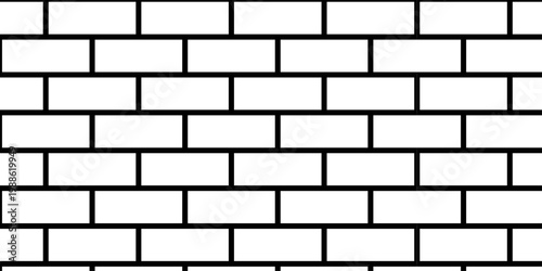 white brick wall texture and solid bricks seamless pattern background.