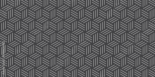 Seamless wave pattern geometric fabric vintage textile Illustration. Minimal line Pattern fence and barrier square lines mesh wallpaper design.