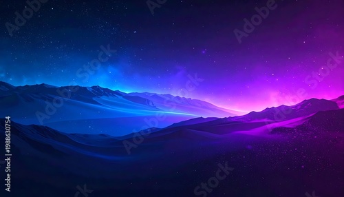 Cosmic mountain landscape (2)