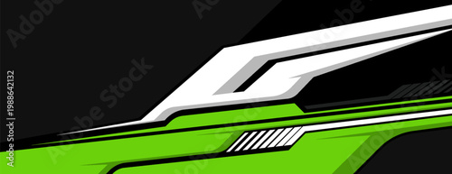 vector car livery graphic with exclusive color. abstract background design for vehicle vinyl wrap.