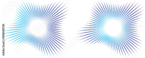 Digital sound wave equalizer with dots abstract audio spectrum vector illustration