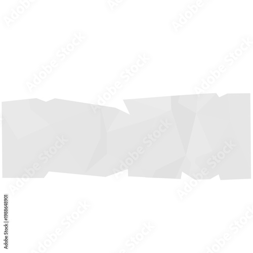 Abstract crumpled paper cutour for background, text, imperfect design