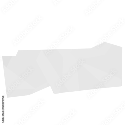 Abstract crumpled paper cutour for background, text, imperfect design