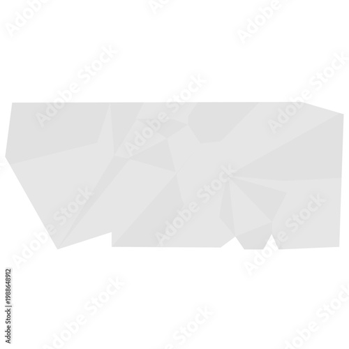 Abstract crumpled paper cutour for background, text, imperfect design