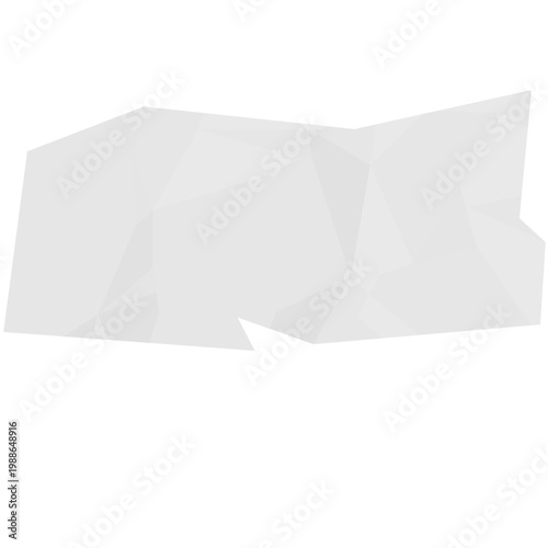 Abstract crumpled paper cutour for background, text, imperfect design