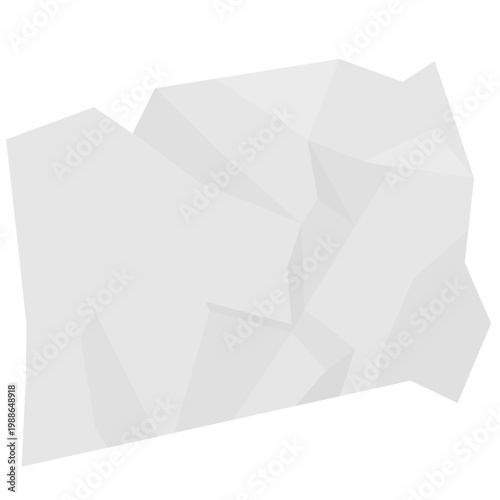 Abstract crumpled paper cutour for background, text, imperfect design