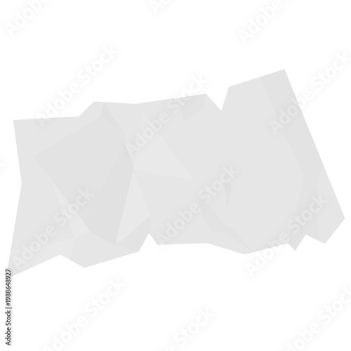 Abstract crumpled paper cutour for background, text, imperfect design