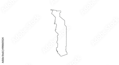 A simple black and white line drawing depicts the outline of the country of malawi