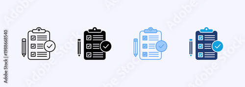 Check Icon Set Multistyle Various Collection Element For Design