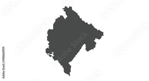 A stark black silhouette depicts the geographical outline of kosovo a disputed territory high quality professional