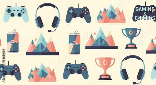 A flat, colorful illustration of a gaming controller. This image evokes a playful and modern mood, ideal for websites, articles, or social media posts