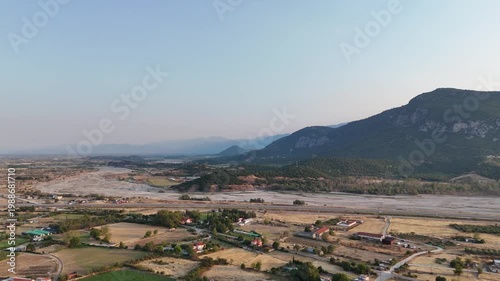 Drone view over the highway