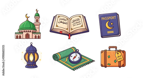 Islamic culture and travel essentials, from religious artifacts to journey necessities