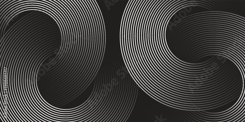 Abstract Particle Technology Background Design. Abstract wave moving point flow particles, high tech background design for brochure, flyer, magazine, business card, banner. Vector