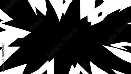 爆発が広がる背景のイラスト素材_16:9