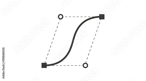 Curve Line Graphic Design Element.