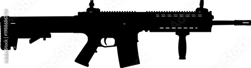 Modular assault rifle silhouette for special operations forces