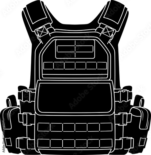 Plate carrier tactical vest for body armor protection