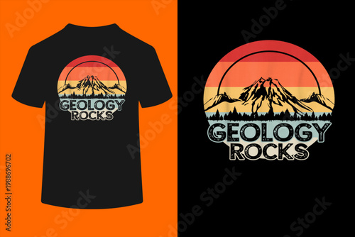Geology Rocks Geologist Retro Gift T-Shirt
