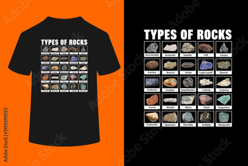 Types of Rocks T-Shirt for Geologists Geology Geologist T-Shirt
