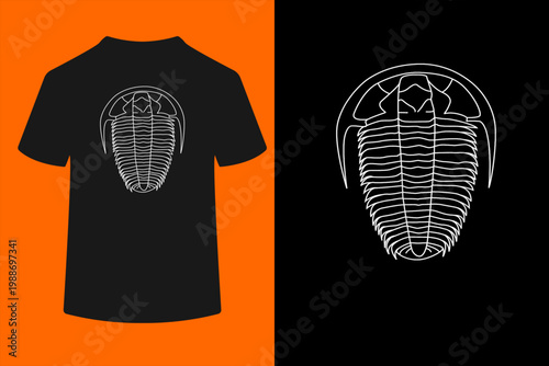 Trilobite Fossil Geology Teacher Student Geologist Gift T-Shirt

