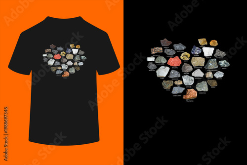 Geology Ores Minerals Gems and Crystals Rock Collecting Gift T-Shirt
