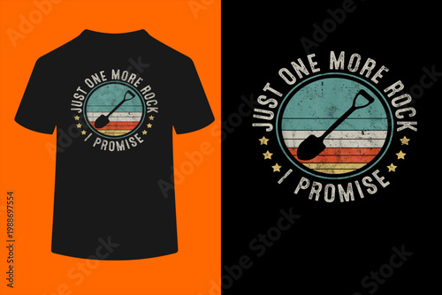 Geology Rockhounding Rocks Geologist Retro Vintage Gift T-Shirt
