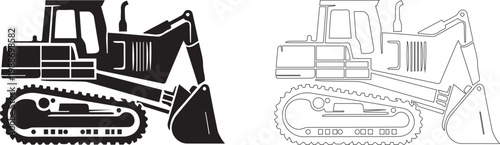 Demolition icon, Demolition crane symbol with construction vector illustration on white background