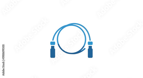 A blue cord with two connectors.