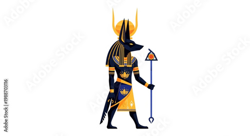 Anubis Ancient Egyptian God of the Dead and Afterlife.