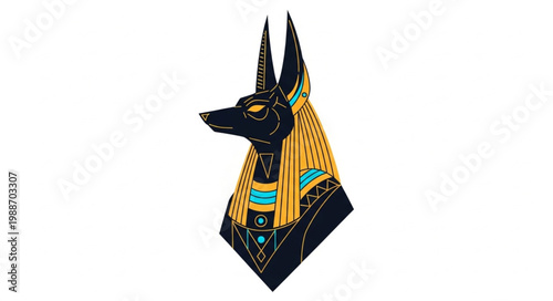 Anubis Egyptian God Jackal Head Ancient Mythology 1.