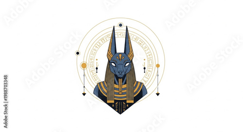 Anubis Egyptian God of Afterlife and Mummification.