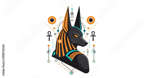 Anubis Egyptian God of the Afterlife and Mummification.