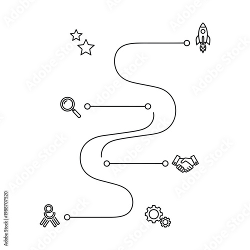Leadership and Team Direction Diagram with Key Elements for Effective Team Management and Guidance.