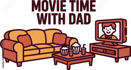 Fathers day movie night celebrating dad with family and film