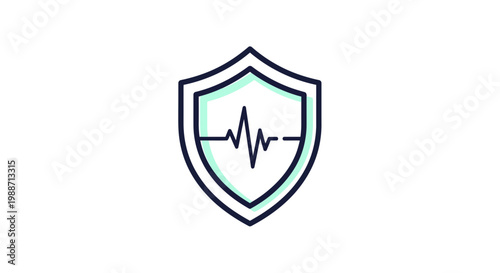 Medical Shield Symbol Representing Healthcare Protection and Safety in the Modern World