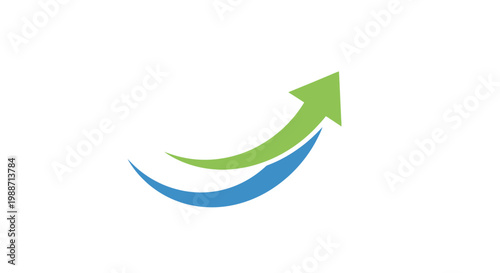 Abstract Arrow Growth Symbolizing Progress, Ascendancy, and Business Expansion Visually
