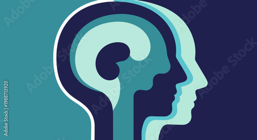 Abstract Art Illustrative Concept Representing Human Mind and Complex Thought Processes