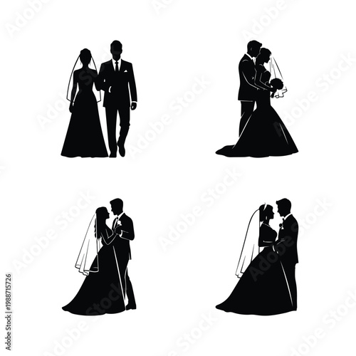 Couple arm in arm, husband and wife walking together, celebrating union